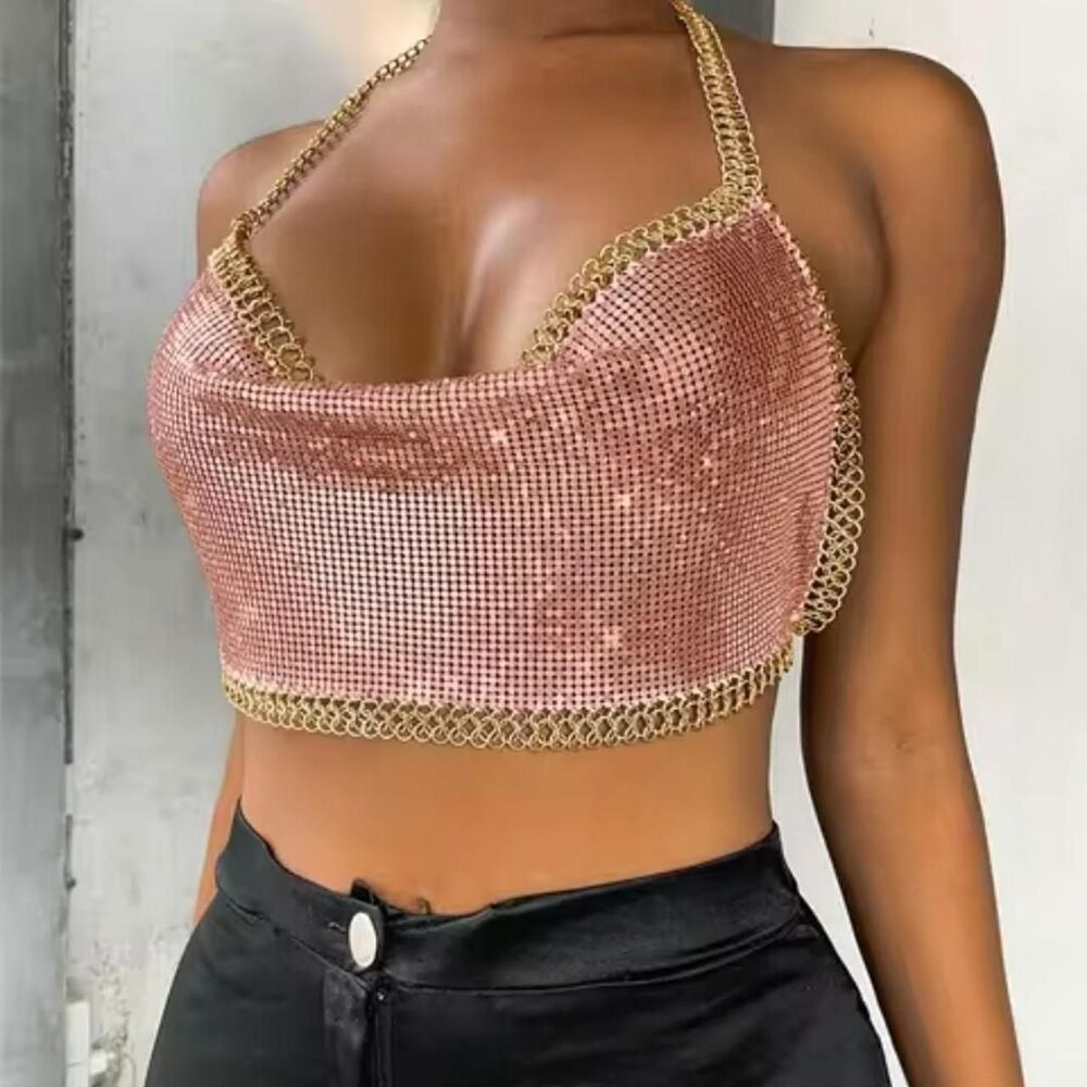 Unbranded Women's Pink Crop-top